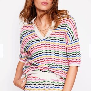 NWT Collared Henley Sweater